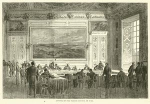 Sitting of the French Council of War by English School