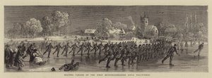 Skating Parade of the First Huntingdonshire Rifle Volunteers by English School