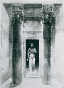 Sketch of Moina Mathers (1865-1928) in the role of the High Priestess Anari, working the Rites of Isis, Paris, 1899 by English School