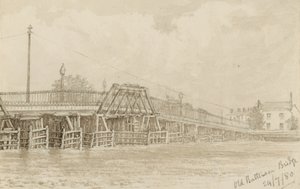Sketch of Old Battersea Bridge
