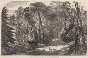 Sketch of the Proposed Site of the Crystal Palace, Sydenham by English School