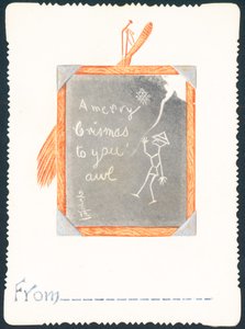 Sketch on Black Board by English School