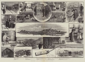 Sketches at a Dynamite Manufactory by English School