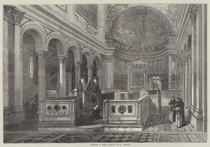 Sketches in Rome, Basilica of St Clement by English School
