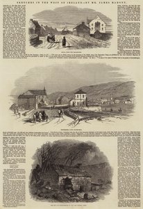 Sketches in the West of Ireland (engraving) by English School