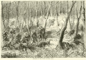Skirmish in the Woods Outside Paris, October 1870
