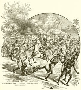 Slaughter of the Xaraguans and Capture of Their Queen by English School