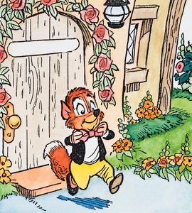 Smartly-Dressed Squirrel by English School