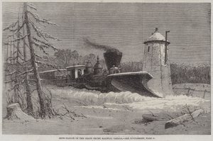 Snow-Plough on the Grand Trunk Railway, Canada by English School