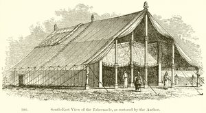 South-East View of the Tabernacle, as Restored by the Author by English School