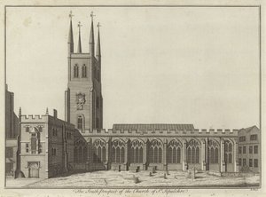 South Prospect of the Church of St Sepulchre, London