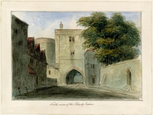 South View of the Bloody Tower by English School