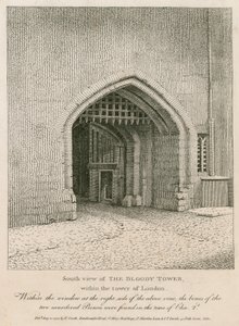 South View of the Bloody Tower by English School