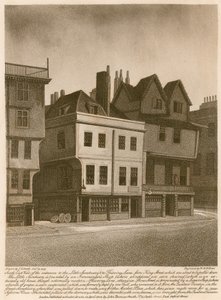 South east view of the entrances to Little Sanctuary and to Thieving Lane from King Street by English School