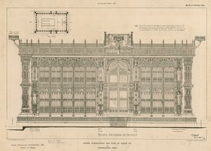 South Elevation of the Screen Surrounding the Tomb of King Henry VII