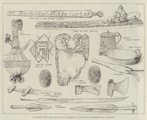 Specimens from the Scandinavian Exhibition, at the Royal Archaeological Institute by English School