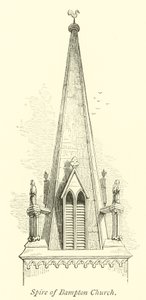 Spire of Bampton Church by English School