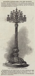 Splendid Candelabra for Her Majesty by English School