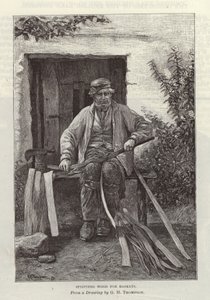 Splitting Wood for Baskets