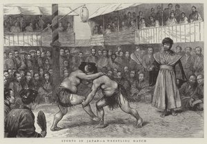 Sports in Japan, a Wrestling Match
