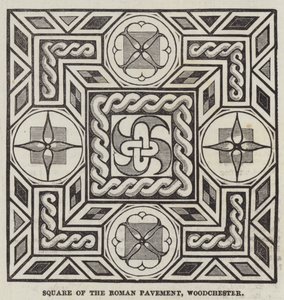 Square of the Roman Pavement, Woodchester by English School
