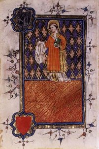 St. Barnabus, from a book of hours, c.1400-40