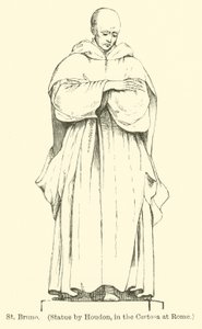 St. Bruno, Statue by Houdon, in the Certosa at Rome by English School
