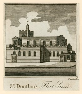 St Dunstans, Fleet Street, London by English School