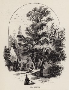 St Keyne (engraving) by English School