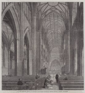 St Mary Redcliff, Bristol, in Process of Restoration under the Direction of Mr G Godwin, Architect by English School