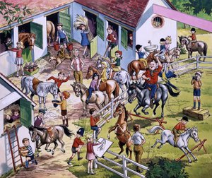 Stable Scene by English School
