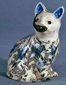 Staffordshire Solid Agate Cat