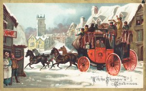 Stage Coach in the Snow