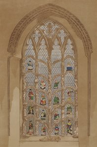 Stained glass window by English School