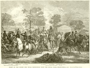 Start of the Burke and Wills Expedition from the Royal Park, Melbourne by English School