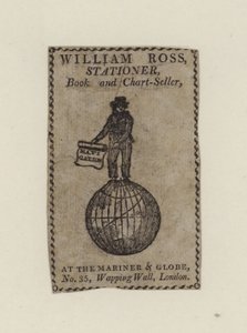 William Ross Stationer, trade card by English School