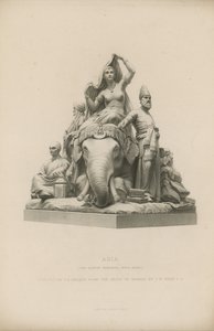Statue Depicting Asia which Adorns the Albert Memorial by English School
