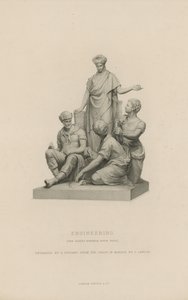 Statue Depicting Engineering which Adorns the Albert Memorial