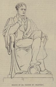 Statue of Dr Dalton by Chantrey by English School