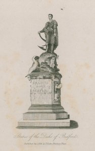 Statue of Frances, Duke of Bedford, in Russell Square, London by English School