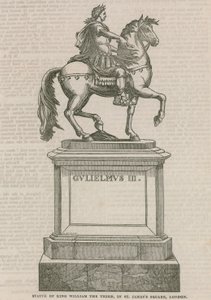Statue of King William the Third, in St Jamess Square, London by English School