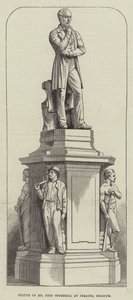Statue of Mr John Cockerill at Seraing, Belgium (engraving) by English School