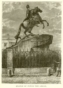 Statue of Peter the Great by English School