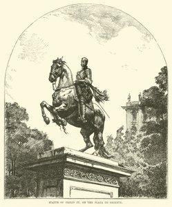 Statue of Philip IV, on the Plaza de Oriente by English School