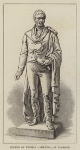 Statue of Thomas Campbell, at Glasgow by English School