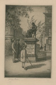 Statue of Thomas Carlyle by English School