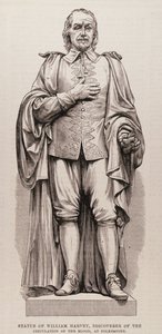 Statue of William Harvey (1578-1657), Discoverer of the Circulation of the Blood, at Folkestone, from The Illustrated London News, 13th August 1881 by English School
