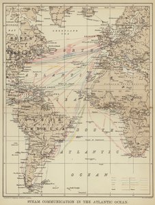 Steam communication in the Atlantic Ocean by English School