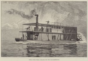 Steel Stern-Wheel Steamer for the Nile Expedition
