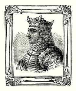 Stephen was born in 1104, crowned in 1135, and died in 1154 by English School
